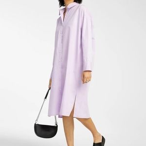 twik Lilac Poplin Shirtdress | Size M